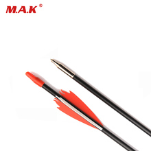 Spine 700 Fiberglass Arrow 31 Inches Diameter 7mm Flame Feather for Recurve Bow Archery Hunting Shooting 2024 - buy cheap