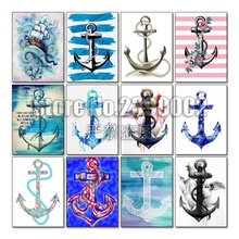 5D DIY Diamond Painting Anchor Full Posters Diamond mosaic Cross Stitch Needlework Nautical Art Home Decor Diamond Embroidery 2024 - buy cheap