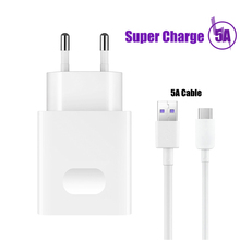 Original factory SCP USB Super charger  for huawei P10 P20 lite mate 9 10 RS pro honor 10 V10 5A USB C type-c cable Super charge 2024 - buy cheap