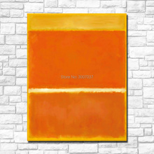 For Living Room Abstract Wall Painting Mark Rothko Canvas Painting Modern Orange Color Oil Painting No Framed ship by DHL Fedex 2024 - buy cheap