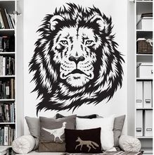 Adesivos de parede para quarto de crianças, adesivo de animais do zoológico, selva, leão, king, adesivo de decoração de parede de vinil, decoração de casa d692 2024 - compre barato