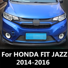 For HONDA FIT JAZZ 2014-2016 Front Engine Bumper Grill Upper Center Grille Cover Exterior decoration Auto Accessories 2024 - buy cheap