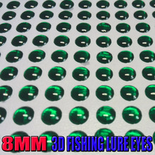 2015hot  fishing 3d lure eyes size:8MM  solid color artificial fish eyes 500pcs/lot 2024 - buy cheap