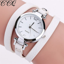 Hot Selling CCQ Brand Fashion Luxury Leather Bracelet Watch Ladies Quartz Watch Casual Women Wrist Watch Relogio Feminino 2024 - buy cheap