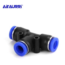 3 Way T shaped Tee Pneumatic 10mm 12mm 8mm 6mm 4mm 16mm OD Hose Tube Push In Air Gas Fitting Quick Fittings Connector Adapters 2024 - buy cheap
