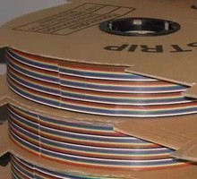 Cabo de fita plana com 20 vias, fio de arco-íris em cores planas, cabo de fita 20p, acessório de 1.27mm, em estoque 2024 - compre barato