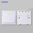 Joydeal-interruptor de controle remoto, sem fio, 433 mhz, ac 220v, 1ch, receptor, painel de parede, transmissor remoto, 433 mhz, luz led - especificações