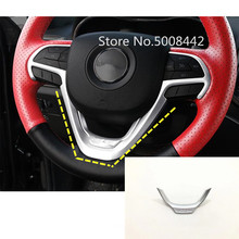 Car Inner Steering Wheel Interior Kit Switch Trim Lamp Frame 1pcs For Jeep Grand Cherokee 2014 2015 2016 2017 2018 2019 2020 2024 - buy cheap