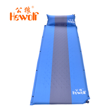 Hewolf Outdoor camping single Person morsture-proof  inflatable mattress hiking cycling beach pad picnic mat BBQ fishing pad 2024 - buy cheap