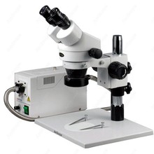 Inspection Zoom Microscope--AmScope Supplies 7X-45X Inspection Zoom Microscope with Fiber Optic Ring Illuminator 2024 - buy cheap