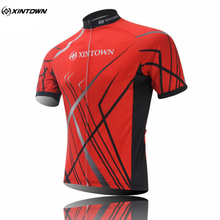 XINTOWN Team Cycling Jersey Red Top Short Sleeve Bicycle Clothing Bike Sportswear Quick Dry 2024 - buy cheap
