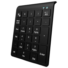 27 teclas numérico sem fio bluetooth teclado mini numpad com mais teclas de função teclado digital para tarefas de contabilidade de computador 2024 - compre barato