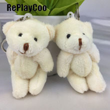 Mini urso de pelúcia de 8cm, brinquedo com pendurado, mini urso de pelúcia, decoração de festa de aniversário infantil dwj056 2024 - compre barato