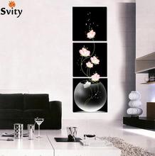 3 Pieces Free Shipping popular Hot Sell Modern Wall Painting abstract Flowers Home Wall Art Picture Paint on Canvas Prints 2024 - buy cheap