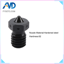 Top Quality Hardened Steel V6 Nozzles For High Temperature 3D Printing PEI PEEK Carbon Fiber Filament For E3D Titan Aero Hotend 2024 - buy cheap