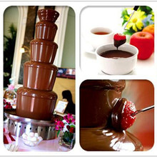 New design mini chocolate fondue fountain chocolate melt with heating waterfall machine 2024 - buy cheap