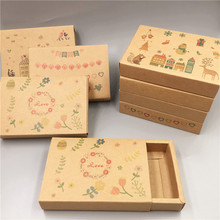 20Pcs/Lot Multiple Styles Drawer Box Flower Printed Love Wedding Gift Souvenirs Packaging Display Kraft Paper Box Handmade Cases 2024 - buy cheap