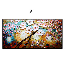 Hand Painted Canvas Oil Painting Abstract thick oil flowers Unique gift Wall art Pictures for Living Room Bedroom home decor 2024 - buy cheap