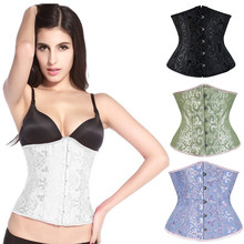 Gothic Jacquard Floral Corset Underbust Corsets And Bustiers tight lacing Waist Trainer Plus Size Body Shaper S-6XL 2024 - buy cheap