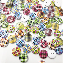 Botones de madera de 2 agujeros, botones de coser con Diseño Artesanal, accesorios de ropa de Scrapbooking, tejido de costura WB618, 10/50/100 Uds. 2024 - compra barato