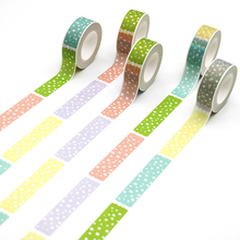 1 PCS Candy Colors Can Be Used As Note Paper Washi Tape Pattern Masking Tape Decorative Scrapbooking DIY Office Adhesive Tape 2024 - buy cheap