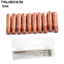 20pcs 15AK Binzel Torch/Gun Consumables MIG Wire Electric Welding Tips  for MAG MIG Welding Machine with One Box Dredge Neeles 2024 - buy cheap