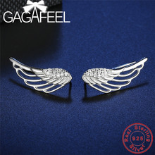 GAGAFEEL Angle's Wing Sliver Color 925 Sterling Sliver Earrings Top Quality Trendy Jewelry for Women's Wedding Party Wholesale s 2024 - buy cheap