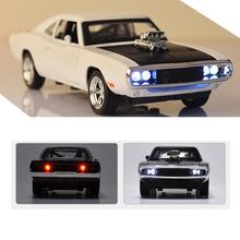 1:32 Charger Diecast Metal Model For Dodge Car Sound And Light Pull-back Vehicle Toys For Children Boys Gift Diecast Toys 2024 - buy cheap