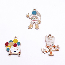 MRHUANG Oil Drop Charms 10pcs/lot Astronaut Car balloon Candle Enamel Charms Alloy Pendant fit bracelets DIY Jewelry Accessories 2024 - buy cheap