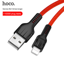 HOCO USB Charger Cable For iPhone 12 Pro Max 11 XS MAX Data Sync USB Cable For iPad XR 2.4A USB Mobile Phone Fast Charging Cable 2022 - buy cheap
