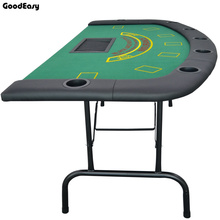 1.84*0.92m Foldable Poker Tables Black Jack Table Casino Texas Hold'em Poker Indoor Board Game Chip Accessory Factory Price 2024 - buy cheap