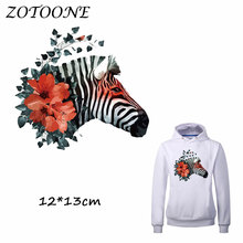 Модная нашивка ZOTOONE с изображением розовой лошади для одежды, термотрансферные Значки для одежды, аксессуар «сделай сам», нашивки для украшения футболок 2024 - купить недорого