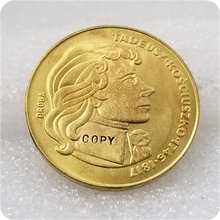 1976 ouro 500 zl polónia-kosciuszko cópia da moeda 2024 - compre barato