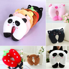 28CM*28CM Comfortable Multi-Color Cartoon U Shaped Neck Travel Pillow Automatic Neck Support Head Rest Cushion 2024 - buy cheap