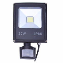 Reflector LED de 10W, 20W, 30W, 50W, carcasa negra y gris con Sensor de movimiento Pir, Ac85-265v de iluminación exterior impermeable, 10 Uds. 2024 - compra barato