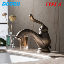 Bathroom Basin Faucet Antique bronze Brass Mixer solid copper Luxury Europe style Tap torneiras para banheiro crane DOODII 2024 - buy cheap