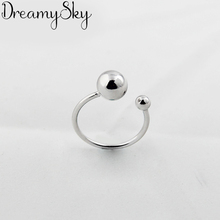 Exaggerated Personality Silver Color  Ball Rings For Women Wedding Jewelry Adjustable Antique Finger Ring Anillos 2024 - buy cheap