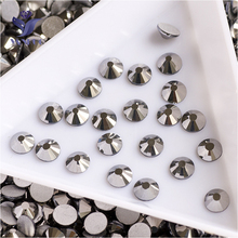 YANRUO 2028NoHF All Sizes Jet Hematite Top Quality Strass Stones Non Hotfix Crystal Flatback Loose Rhinestones For Nails 2024 - buy cheap