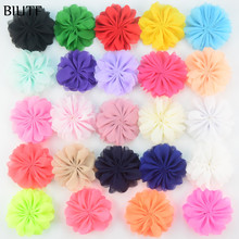 300pcs/lot free shipping 2.8'' Ballerina Chiffon Fabric Flowers without headband girl's hair accessories MH52 2024 - buy cheap