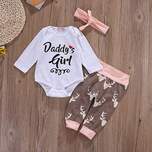 Kawgeett-conjunto de roupas femininas, de bebê, moda bebê, conjunto de roupas para meninas, macacão, calças, body + bandana 2024 - compre barato