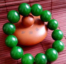 16MM Hot natural jasper bracelet / Men 's Hetian jade beads bracelet 2024 - buy cheap