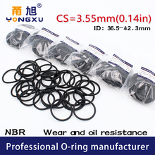 10PC/lot Rubber Ring NBR Seal O-Ring CS3.55mm ID36.5/37.5/38.7/40/41.2/42.3*3.55mm Ring Seal Gasket Nitrile ORing Oil Resistance 2024 - buy cheap