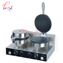 Commercial double head Ice cream Cone machine YU-2 stainless steel waffle cone egg roll making machine crepe maker 220-240v 2kw 2024 - buy cheap