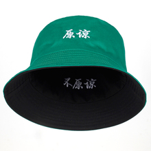 Spoof Two Side Reversible Green Bucket Hat men women fishing hunting hat Bob Caps Beach Suncreen hat for summer boonie hat 2024 - buy cheap