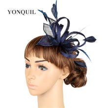 Sinamay Fascinator Headwear Wedding Hair Accessories Women Millinery Cocktail Occasion Hats High Quality Multiple Color MYQ005 2024 - buy cheap