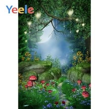 Photophone cuento de hadas Dreamlike naturaleza bosque seta flor bebé sesión fotográfica fondos de fotografía personalizados para estudio fotográfico 2024 - compra barato