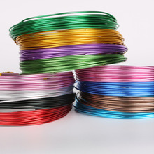 Cable de aluminio de Metal para artesanía, cuerda redonda de abalorios para arte y joyería, manualidades, 3 m/rollo de 2,5mm (calibre 10) 2024 - compra barato