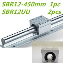 SBR12 linear rail CNC group: 1 pc SBR12 450mm linear guide + 2pcs SBR12 linear bearing block cnc router 2024 - buy cheap