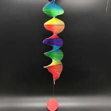 Colorful Home Wisted Rainbow Wind Chime Pendant Outdoor Garden Ornament Decoration DIY Pendant 2024 - buy cheap