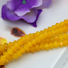 4x6mm Faceted yellow chalcedony abacus shaped loose beads Charming  DIY fit women jewelry making gift 15" 2024 - buy cheap